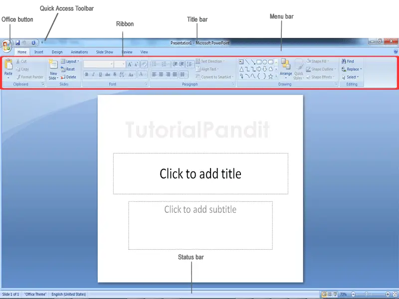 PowerPoint Dashboard with Tools Name
