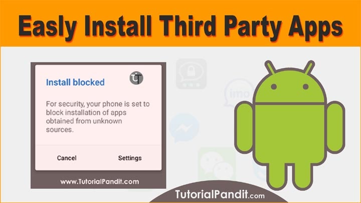 How to Install Third Party Source Apps in Android Phone in Hindi
