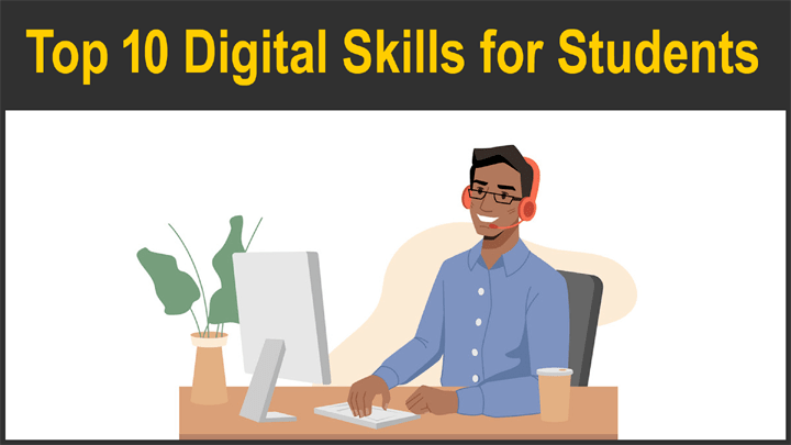 Top 10 Digital Skills for Students in Hindi - स्टुडेंट्स के लिए टॉप 10 डिजिटल स्किल्स जो डिजिटल दुनिया में हर स्टुडेंट्स को आनी चाहिए